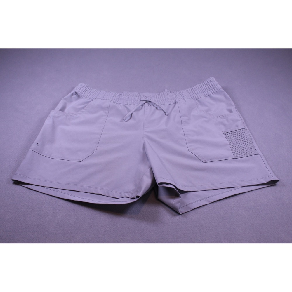 Columbia Women's XL Gray PFG Hiking Outdoor Shorts 5 Inch Inseam